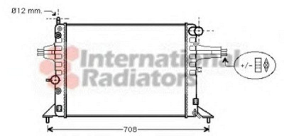 VAN WEZEL 37002256 -  Радиатор, охлаждение двигателя